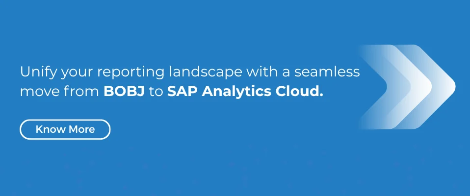 SAP BoBJ Modernization Banner