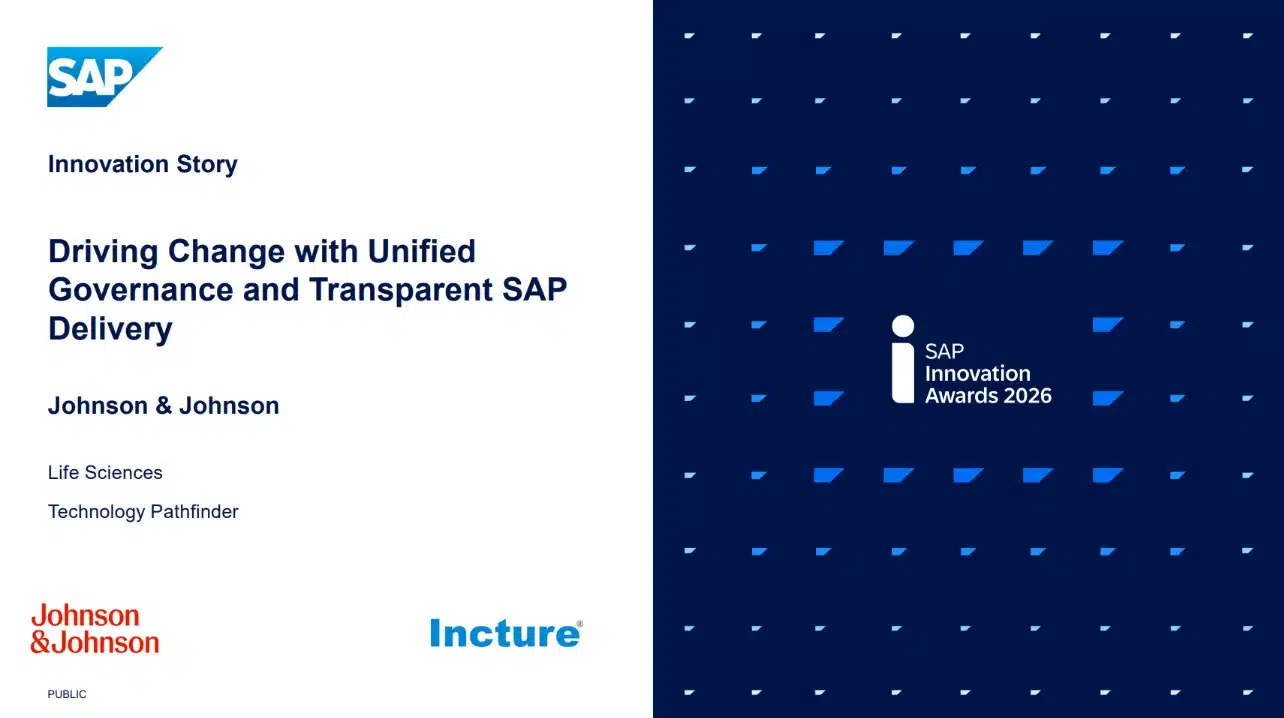sap innovation johnsons - Incture Technologies sap innovation award